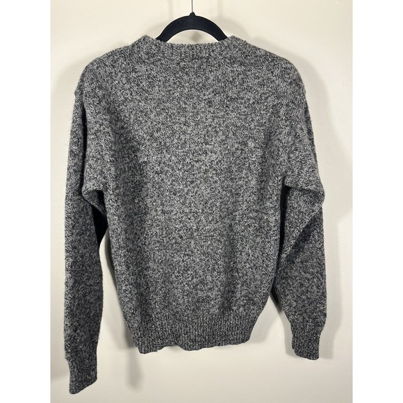Vintage 90s Eddie Bauer Charcoal Wool Crewneck Sweater USA Made Size Small (N) - Picture 8 of 9